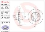 BREMBO Disc Frana 08. E888.11 Citroën C4 Iii/C4 X Ds Ds 3 / Ds 3 Crossback Opel Corsa F
