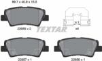 TEXTAR Set Placute Frana, Frana Disc 2265501 Hyundai Bayon/Grandeur/Ioniq/Nexo/Tucson