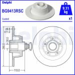 DELPHI Disc Frana Bg9413Rsc Renault Megane Iv