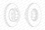 FERODO Disc Frana Fcr120A Mercedes-Benz Conecto/O 340/O 404/Tourismo (FCR120A)
