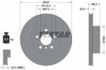 TEXTAR Disc Frana 92326805 Bmw 2/3/3 Touring/4/4 Gran Bmw (Brilliance) 3 Series (92326805)
