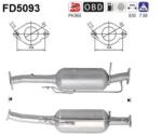 AS Filtru Funingine/Particule, Sist. De Esapament Fd5093 Ford Kuga I