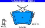ATE Set Placute Frana, Frana Disc 13.0460-2893.2 Citroën C5 Iii Peugeot 407/607