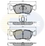 COMLINE Set Placute Frana, Frana Disc Cbp01023 Alpina Roadster S Bmw 3/Z3/Z4 Wiesmann Mf3 (CBP01023)