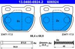 ATE Set Placute Frana, Frana Disc 13.0460-6924.2 Land Rover Defender/Defender Pick Up