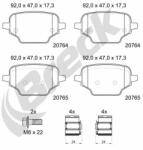 BRECK Set Placute Frana, Frana Disc 207640070400 Citroën Berlingo Opel Combo