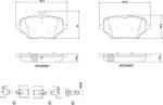 BREMBO Set Placute Frana, Frana Disc P50162 Mercedes-Benz Gle (P50162)
