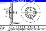 ATE Disc Frana 24.0125-0142.1 Opel Adam/Astra G/Astra H/Astra H Classic/Astra H Gtc (24.0125-0142.1)
