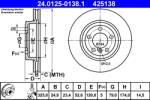 ATE Disc Frana 24.0125-0138.1 Bmw 3/Z4