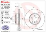 BREMBO Disc Frana 09.9172. 11 Bmw 5/6 Bmw (Brilliance) 5 Series (09.9172.11)