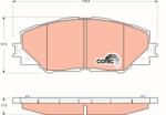 TRW Set Placute Frana, Frana Disc Gdb3424 Toyota Auris/Corolla/Mark X Zio I/Matrix (GDB3424)