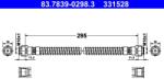 ATE Furtun Frana 83.7839-0298.3 Porsche 911/Boxster/Panamera (83.7839-0298.3)