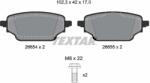 TEXTAR Set Placute Frana, Frana Disc 2665401 Nissan Townstar/Townstar Evalia (2665401)