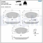 DELPHI Set Placute Frana, Frana Disc Lp2698 Audi A3/A3 Allstreet/Q2/Q3/Tt Cupra Leon