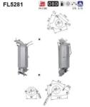 AS Filtru Funingine/Particule, Sist. De Esapament Fl5281 Honda Civic Ix/Cr-V Iv/Hr-V