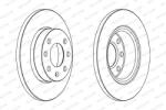 FERODO Disc Frana Ddf1129C Opel Corsa C Vauxhall Corsa Mk Ii/Corsavan Mk Iicaseta/ (DDF1129C)