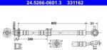 ATE Furtun Frana 24.5266-0601.3 Nissan Qashqai I/Qashqai Ii (24.5266-0601.3)