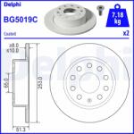 DELPHI Disc Frana Bg5019C Audi A3 Seat Altea/Leon/Toledo Iii Skoda Octavia Ii/Yeti