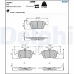 DELPHI Set Placute Frana, Frana Disc Lp3607 Ford Focus Iv/Galaxy Iii/Galaxy Mk Iii/S-Max