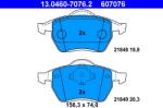 ATE Set Placute Frana, Frana Disc 13.0460-7076.2 Ford Galaxy I Seat Alhambra (13.0460-7076.2)