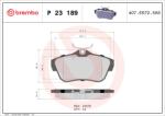 BREMBO Set Placute Frana, Frana Disc P23189 Fiat Scudo