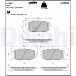 DELPHI Set Placute Frana, Frana Disc Lp3877 Hyundai Staria