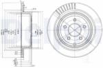 DELPHI Disc Frana Bg4041 Infiniti Fx/G/Jx/M/M37/Q50/Q60/Q70/Qx60 Nissan Elgrand/Quest