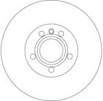 TRW Disc Frana Df4323 Ford Galaxy I/Galaxy Mk I Seat Alhambra Vw California T4