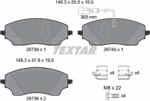 TEXTAR Set Placute Frana, Frana Disc 2673901 Fiat Ducato Ram Promaster 1500 (2673901)