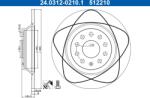 ATE Disc Frana 24.0312-0210.1 Audi A3/Q3/Tt Seat Alhambra/Tarraco Skoda Kodiaq I