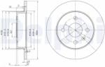 DELPHI Disc Frana Bg3403 Chevrolet Corsa/Corsa Pick-Up Opel Astra F/Astra F Classic