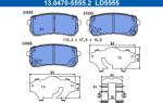 ATE Set Placute Frana, Frana Disc 13.0470-5555.2 Kia Sorento Iii