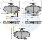 COMLINE Set Placute Frana, Frana Disc Cbp1431 Alpine A610/V6 Dacia Logan/Logan Pick-Up (CBP1431)