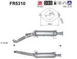AS Filtru Funingine/Particule, Sist. De Esapament Fr5310 Citroën Jumper Ii (FR5310)