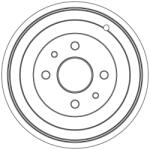 TRW Tambur Frana Db5021 Alfa Romeo 145/146 Chrysler Ypsilon Fiat Brava/Bravo I/Idea (DB5021)