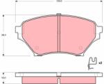 TRW Set Placute Frana, Frana Disc Gdb3302 Mazda Mx-5 Ii