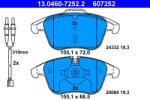 ATE Set Placute Frana, Frana Disc 13.0460-7252.2 Citroën C5 Iii Peugeot 407 (13.0460-7252.2)