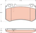 TRW Set Placute Frana, Frana Disc Gdb1735 Mercedes-Benz S-Class/Sl (GDB1735)