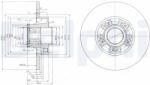 DELPHI Disc Frana Bg9031Rs Nissan Primastar Opel Vivaro A Renault Trafic Ii