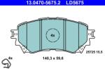 ATE Set Placute Frana, Frana Disc 13.0470-5675.2 Mazda 6