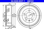 ATE Tambur Frana 24.0220-0037.1 Audi A2 Seat Cordoba/Ibiza Iii/Ibiza Iv Vw Fox/Polo