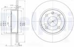 DELPHI Disc Frana Bg3771 Opel Combo/Corsa B/Corsa C/Tigra Twintop Vauxhall Corsa Mk Ii