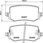 BREMBO Set Placute Frana, Frana Disc P30139 Hyundai Tucson Kia Sportage V