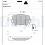 DELPHI Set Placute Frana, Frana Disc Lp1824 Audi A3/A4 B6/A4 B7/A4 B8/A6 C5/A6 C6/A8 D3
