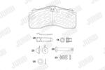 JURID Set Placute Frana, Frana Disc 2928705390 Daf Lf 45/Lf 55/Sb Iveco Eurocargo I-Iii (2928705390)