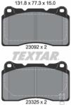 TEXTAR Set Placute Frana, Frana Disc 2309204 Holden Calais/Caprice/Commodore Subaru Brz (2309204)