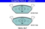 ATE Set Placute Frana, Frana Disc 13.0470-7111.2 Audi A1/A1 Allstreet/A1 City Carver