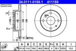 ATE Disc Frana 24.0111-0159.1 Daihatsu Cuore V/Cuore Vi/Cuore Vii/Naked/Trevis (24.0111-0159.1)