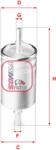 SOFIMA Filtru Combustibil S1941B Alfa Romeo Giulia Fiat 500X Jeep Renegade (S1941B)