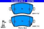 ATE Set Placute Frana, Frana Disc 13.0460-5700.2 Opel Agila Suzuki Splash/Swift Iii (13.0460-5700.2)